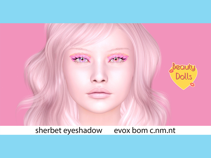 Second Life Marketplace BEAUTY DOLLS SHERBET EYESHADOW EVOX BOM